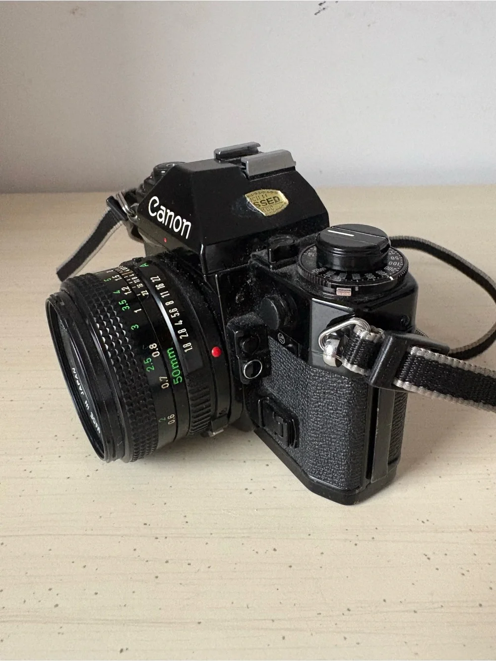 Canon A-1 35mm Film Camera with Canon FD 50mm f/1.8 Lens